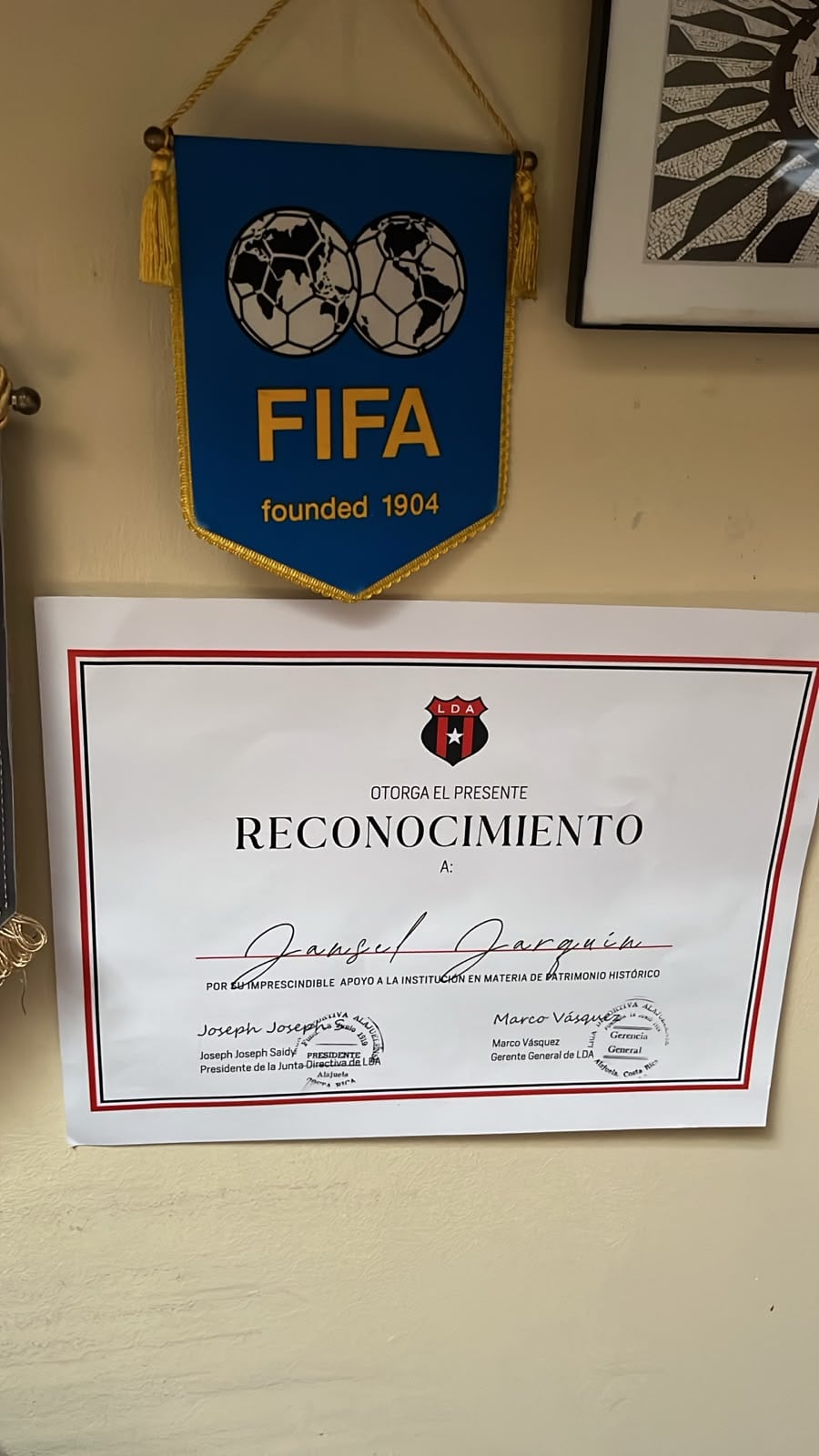 Jansel Jarquín, administrador de la página "Jugadores históricos de la LDA".