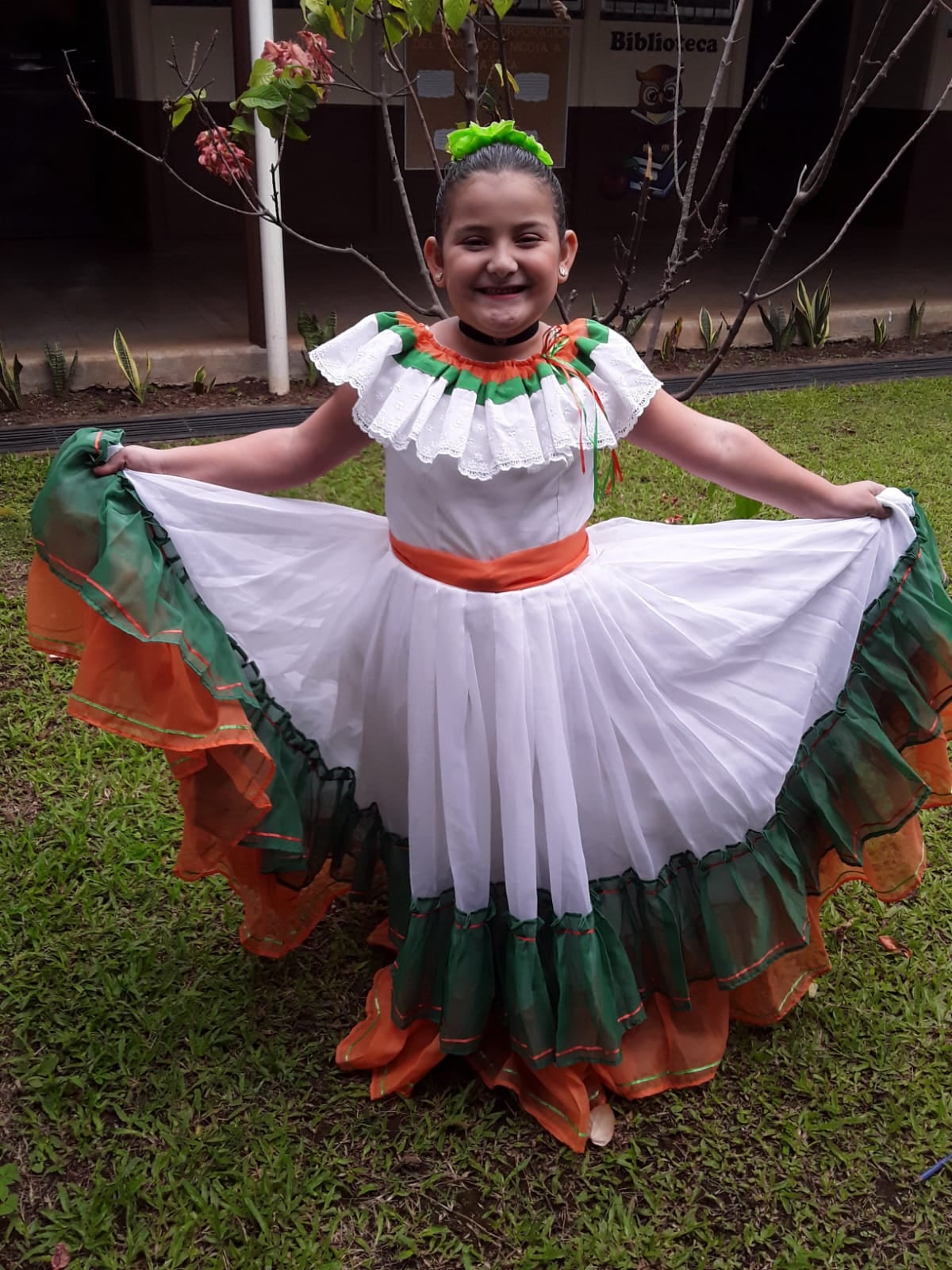Mariángel Rodríguez Molina, una valiente niña de 13 años, quien iniciará este miércoles un nuevo curso lectivo en el Liceo de Santa Gertrudis Norte de Grecia, en medio de muchas oraciones para que su corazón resista ya que urge de una operación
