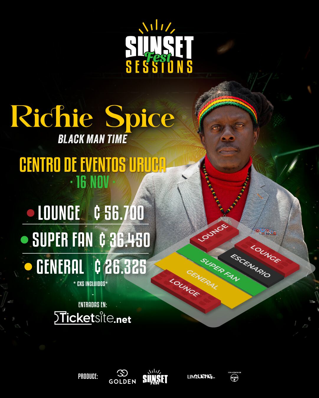 Richie Spice traerá su sabor jamaiquino para contagiar al público.