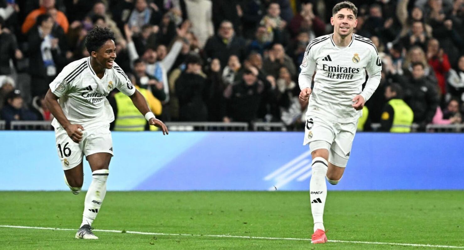 El Real Madrid derrotó 5-2 al Celta de Vigo y avanzó a los cuartos de final de la Copa del Rey. Foto tomada de X.