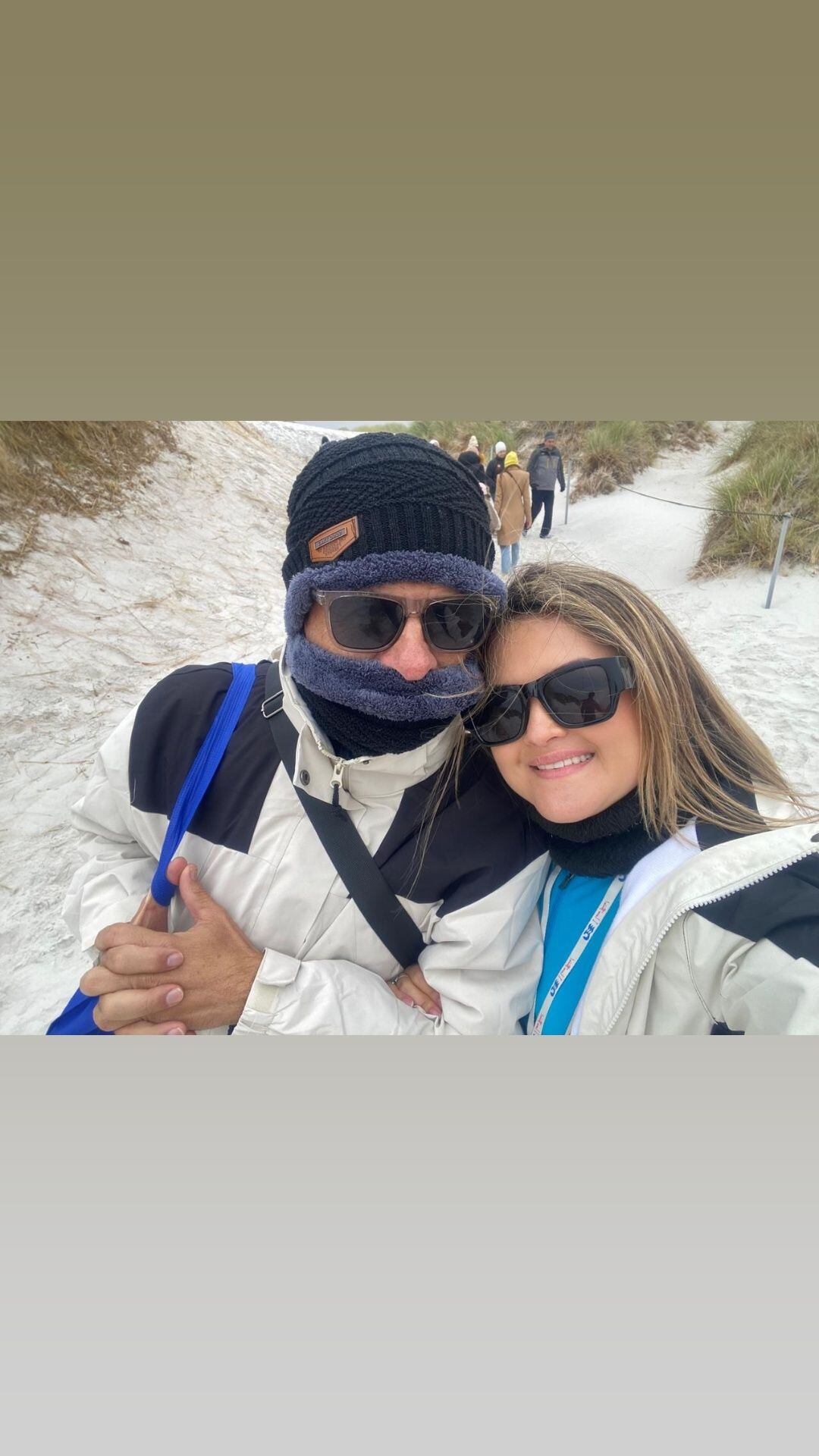 Giovanni Calderón y su novia Alejandra Ramírez