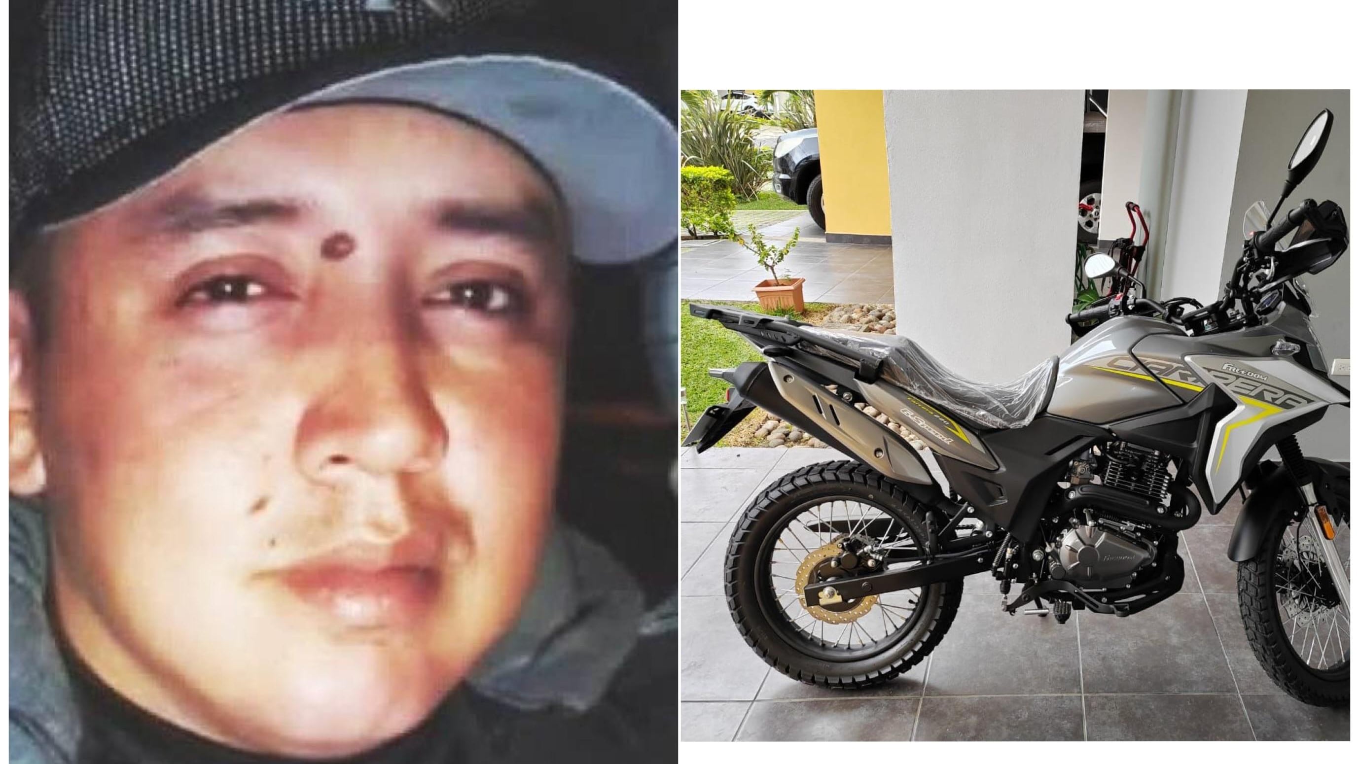 Sergio Suárez, el repartidor asesinado, estrenaba la moto por la que terminaron quitándole la vida. Foto: Tomada de redes sociales