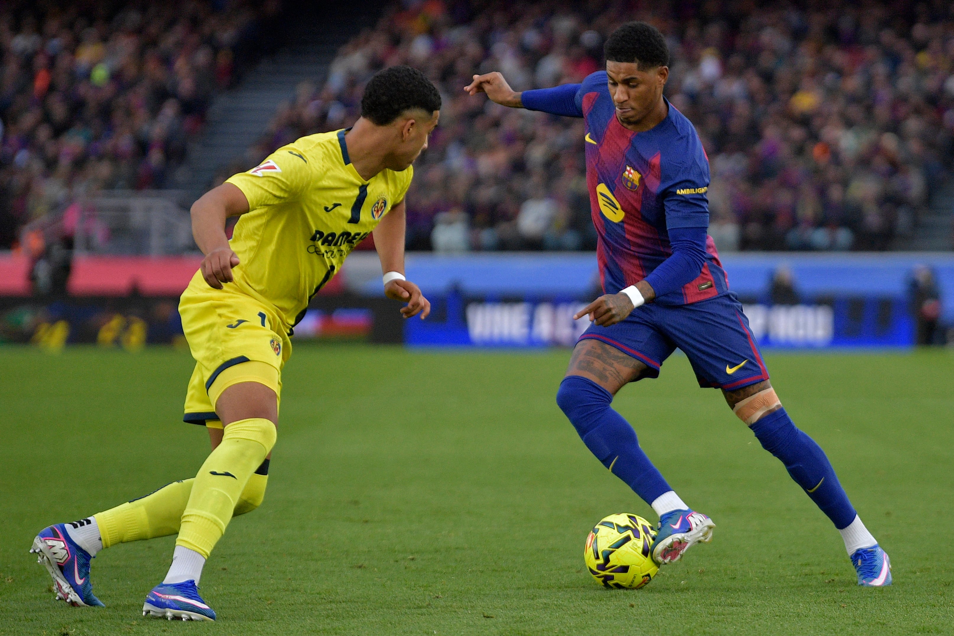 Lamine Yamal marcó 3 goles en el juego contra el Villarreal y superó una marca de Lionel Messi.