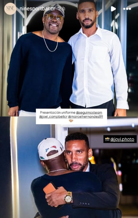 Joel Campbell y Marcel Hernández.