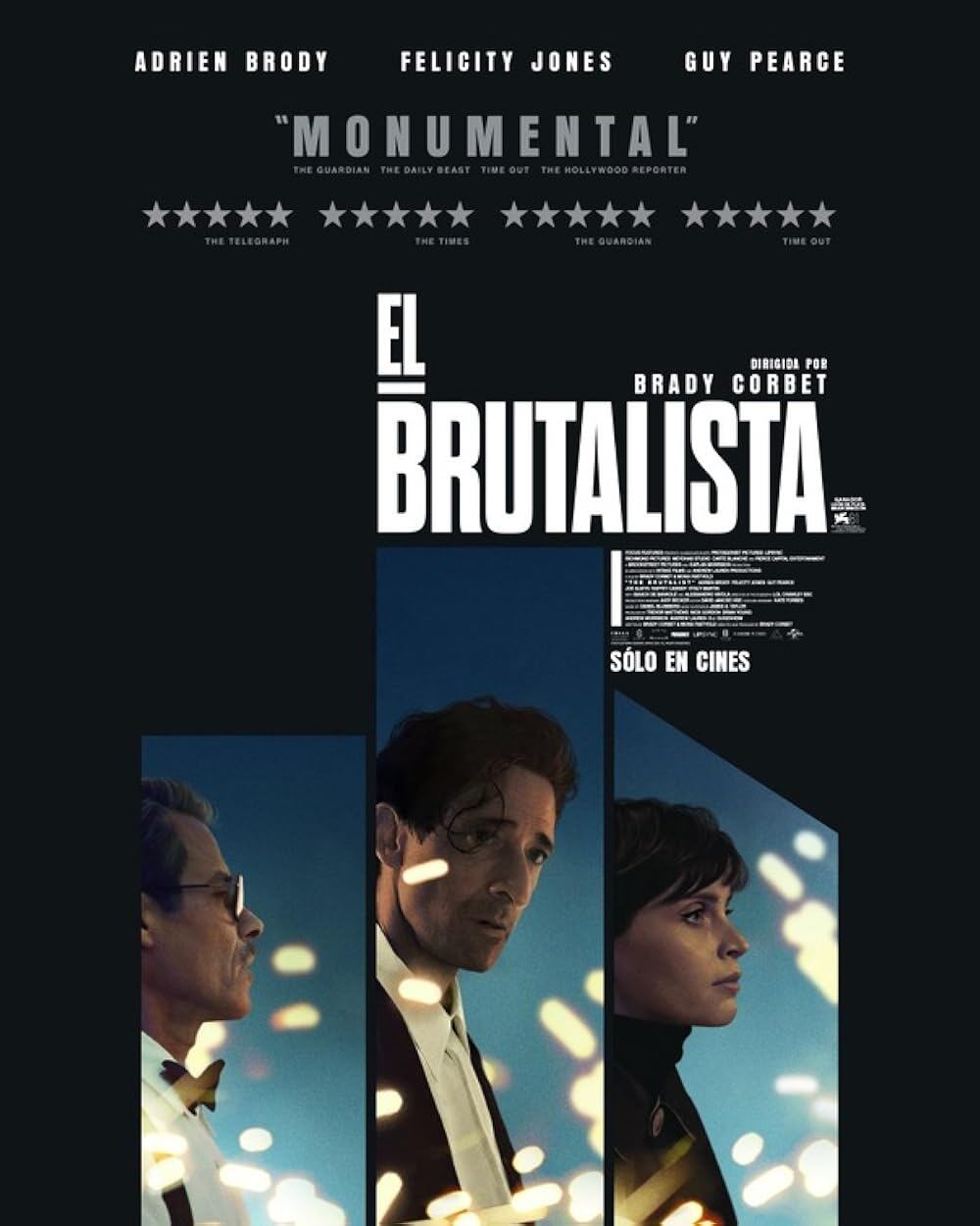 Póster de 'El brutalista', protagonizada por Adrien Brody.