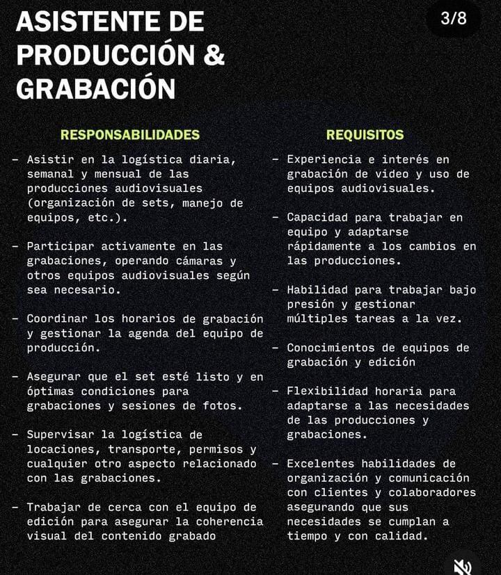 empleo en medio de comunicación