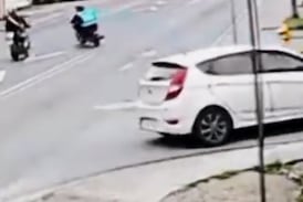 Cámara captó el triple choque de motos en el que murió motociclista que iba a ver el atardecer