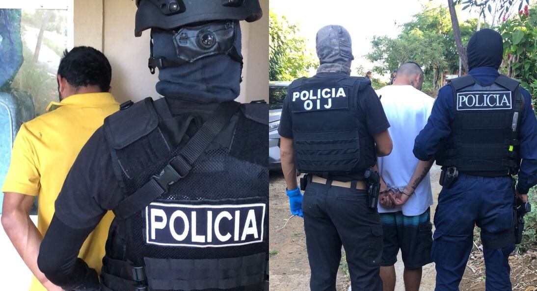 Detenidos por venta de drogas en Grecia. Foto OIJ.