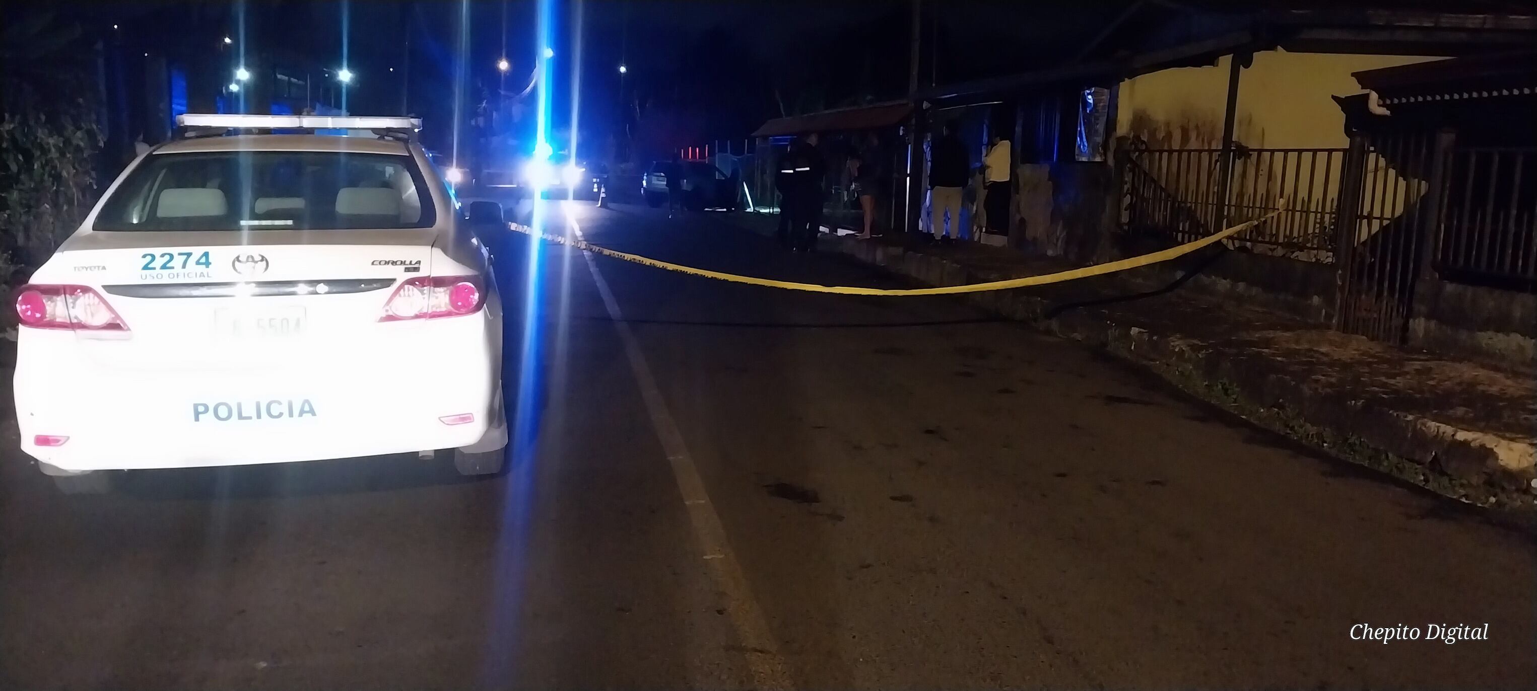 Balacera deja cuatro heridos en San Luis de Santo Domingo de Heredia. Foto Chepito Digital.