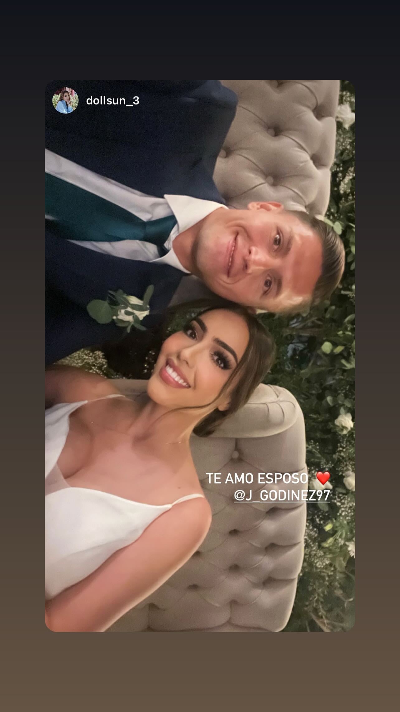Jesús Godínez se casó en México con Marisa Linderos.