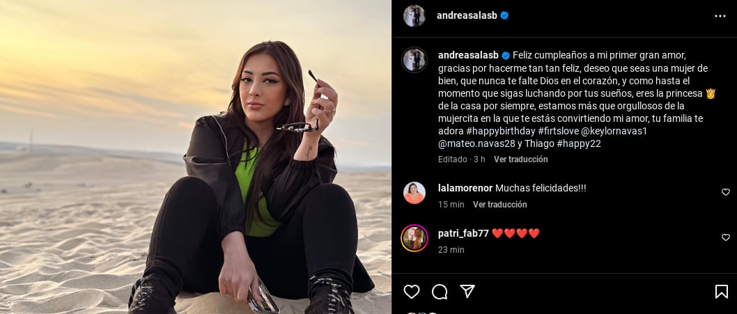 Andrea Salas y Keylor Navas.