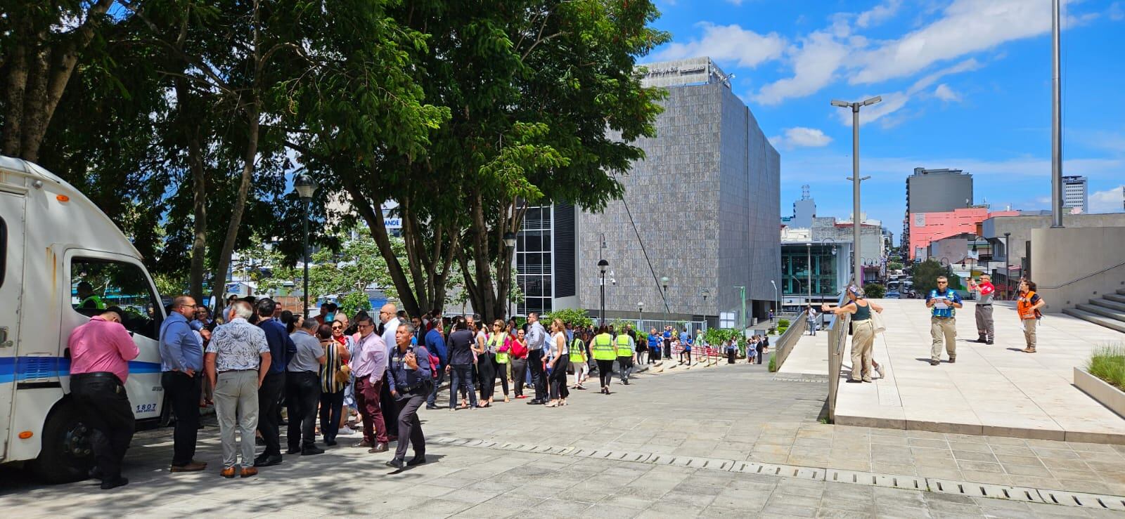 Así estuvo el simulacro de evacuación en la Asamblea Legislativa