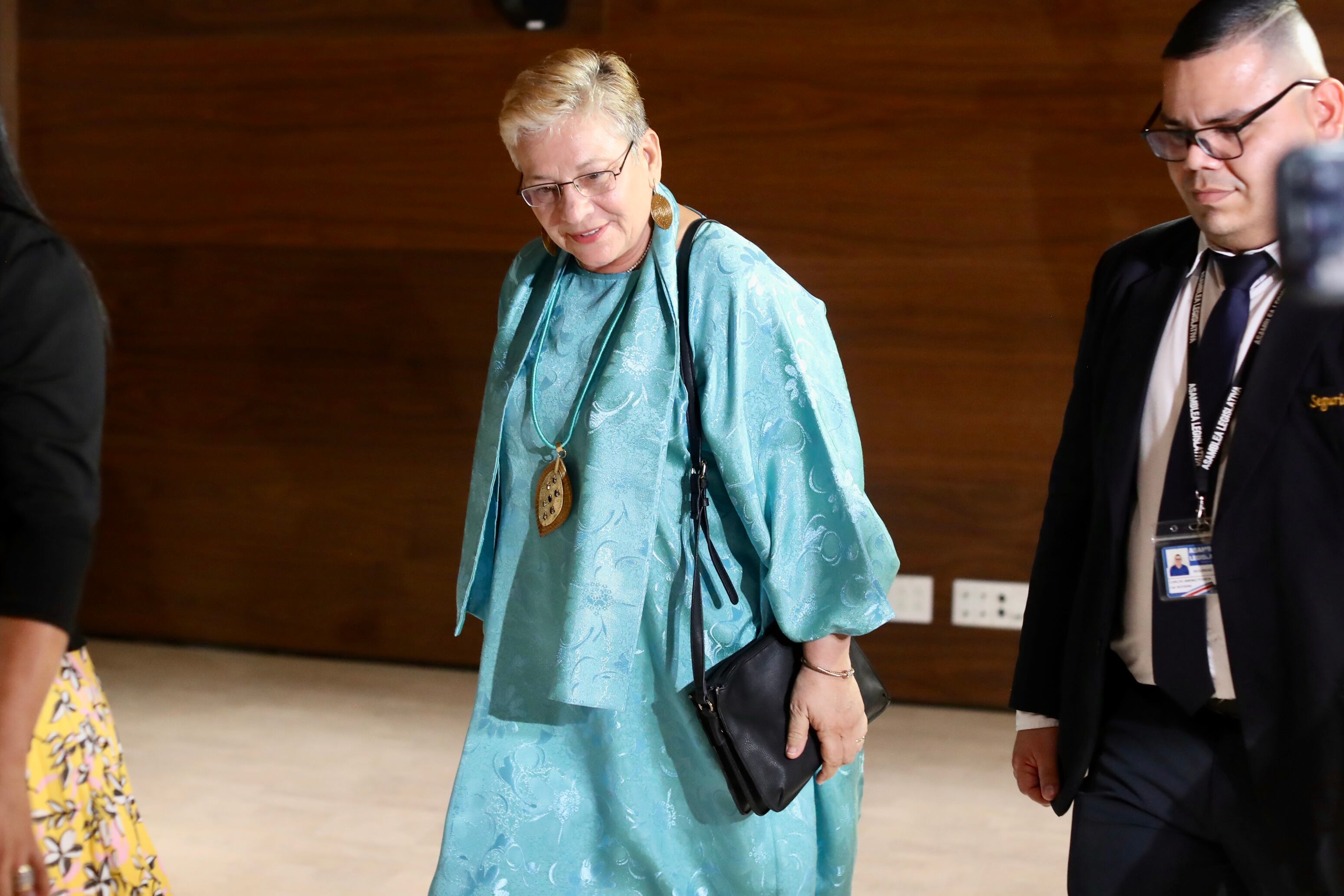 26/09/2023, San José, Asamblea Legislativa, interpelación de la ministra de educación Ana Katharina Müller.