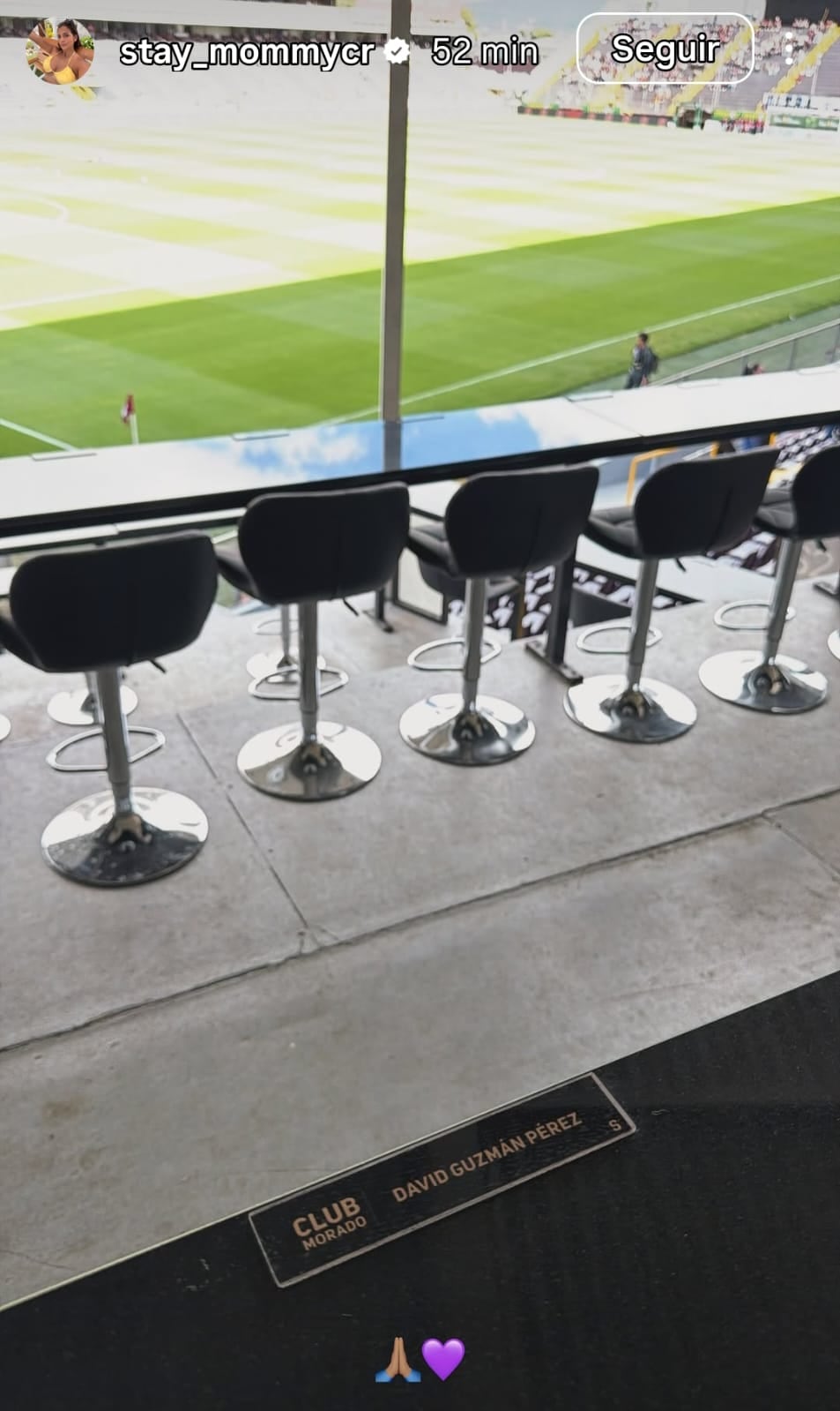 La esposa de David Guzmán se hizo presente al estadio pese a la polémica con hijo de Paté