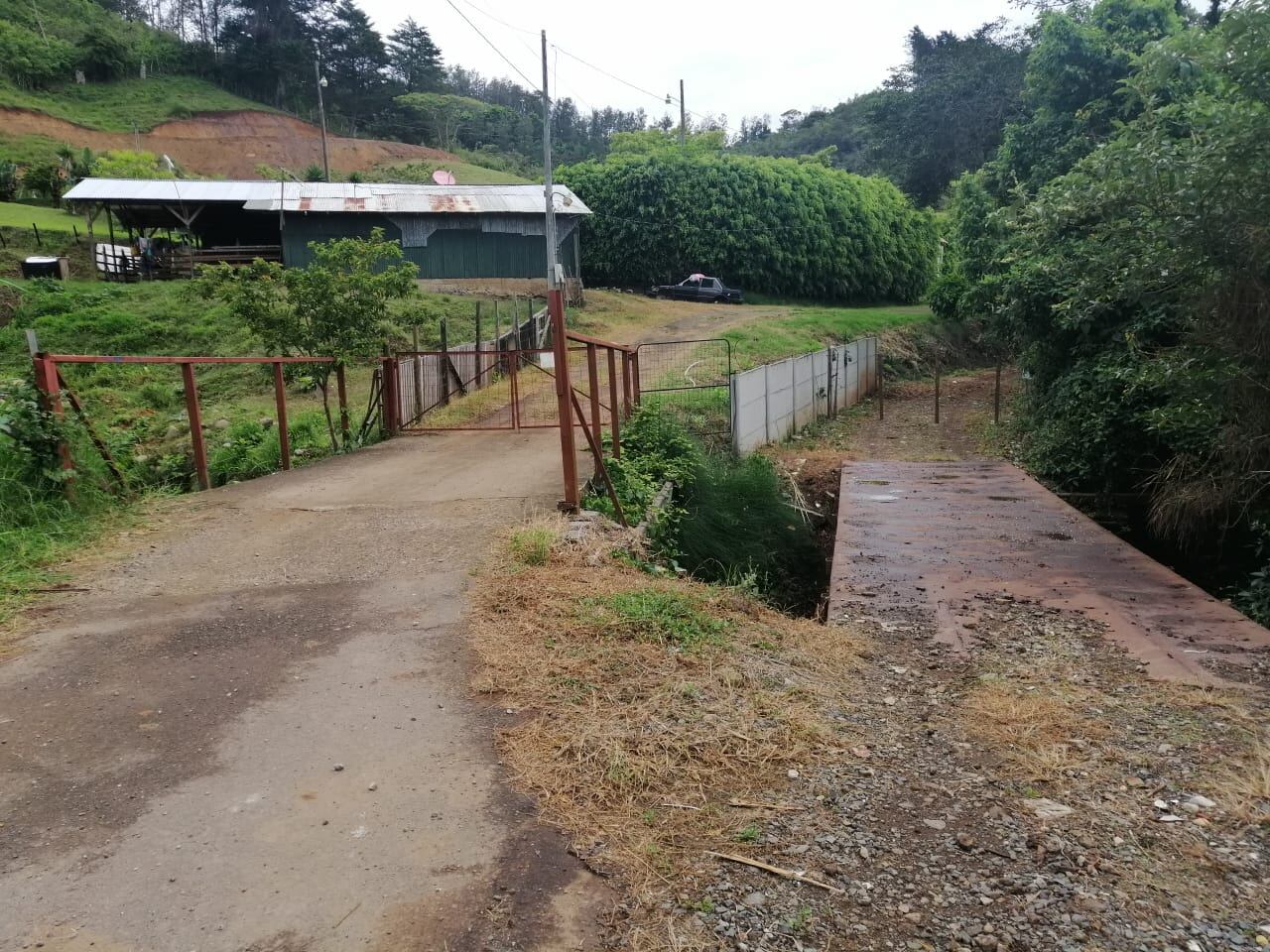 Niño cae en bicicleta a río en cartago. Fotpo Keyna Calderón.