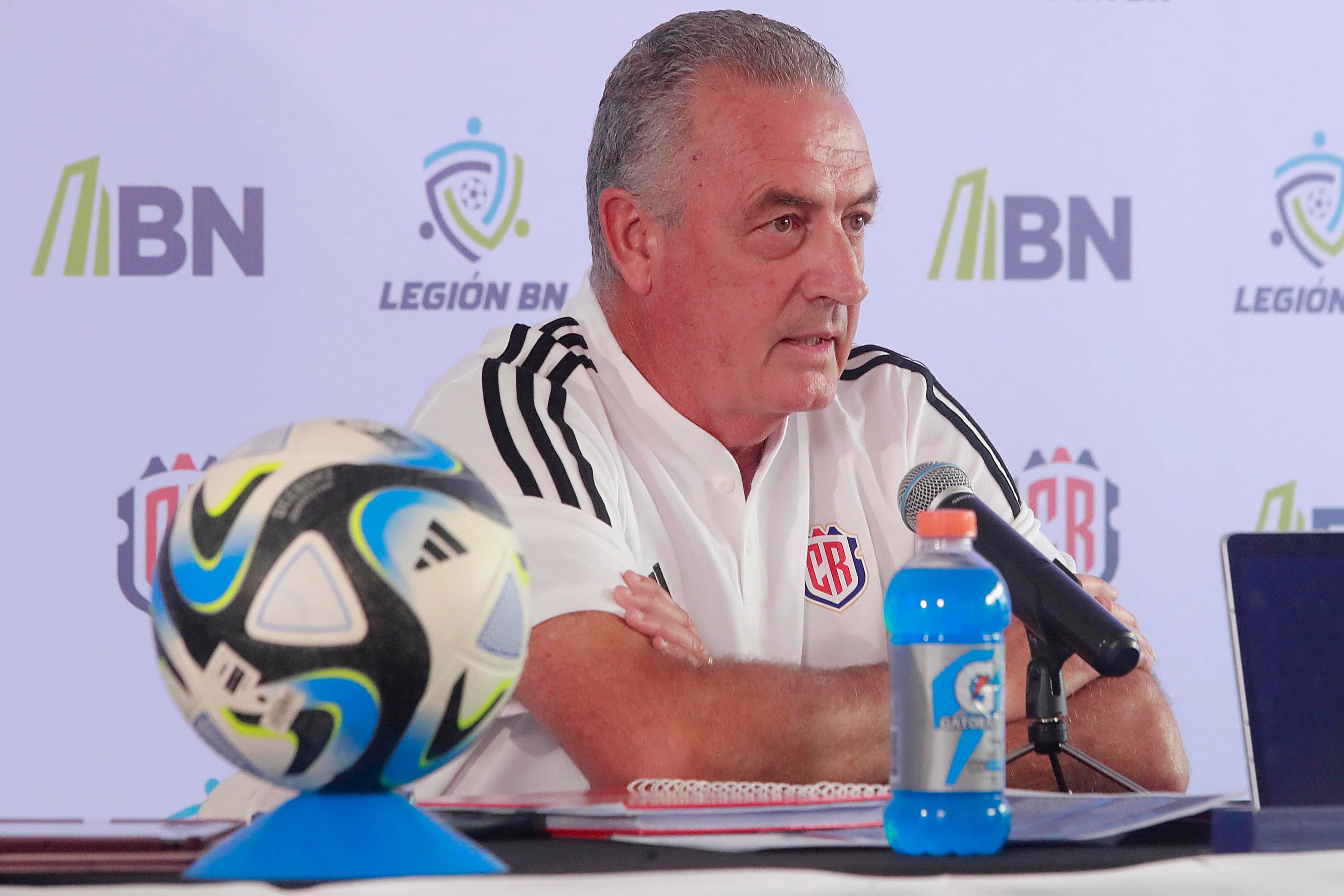 01/02/2024 Estadio Nacional. Conferencia de prensa con el director técnico de la Selección Nacional, Gustavo Alfaro, previo al partido amistoso de la Selección Nacional de Costa Rica ante su similar de El Salvaldor. Foto: Rafael Pacheco Granados.