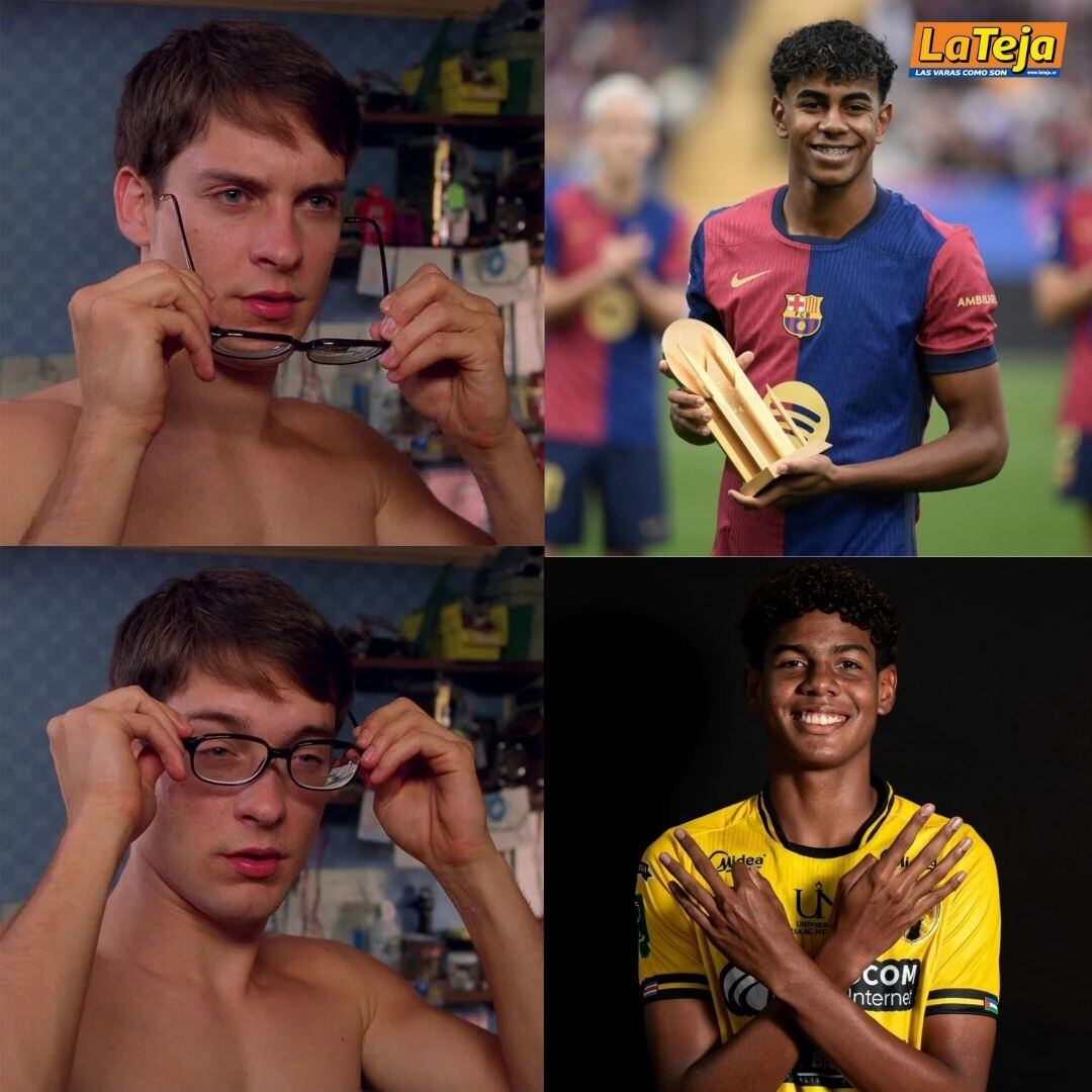 Giancarlo Romulus y el español Lamine Yamal tienen un gran parecido físico.