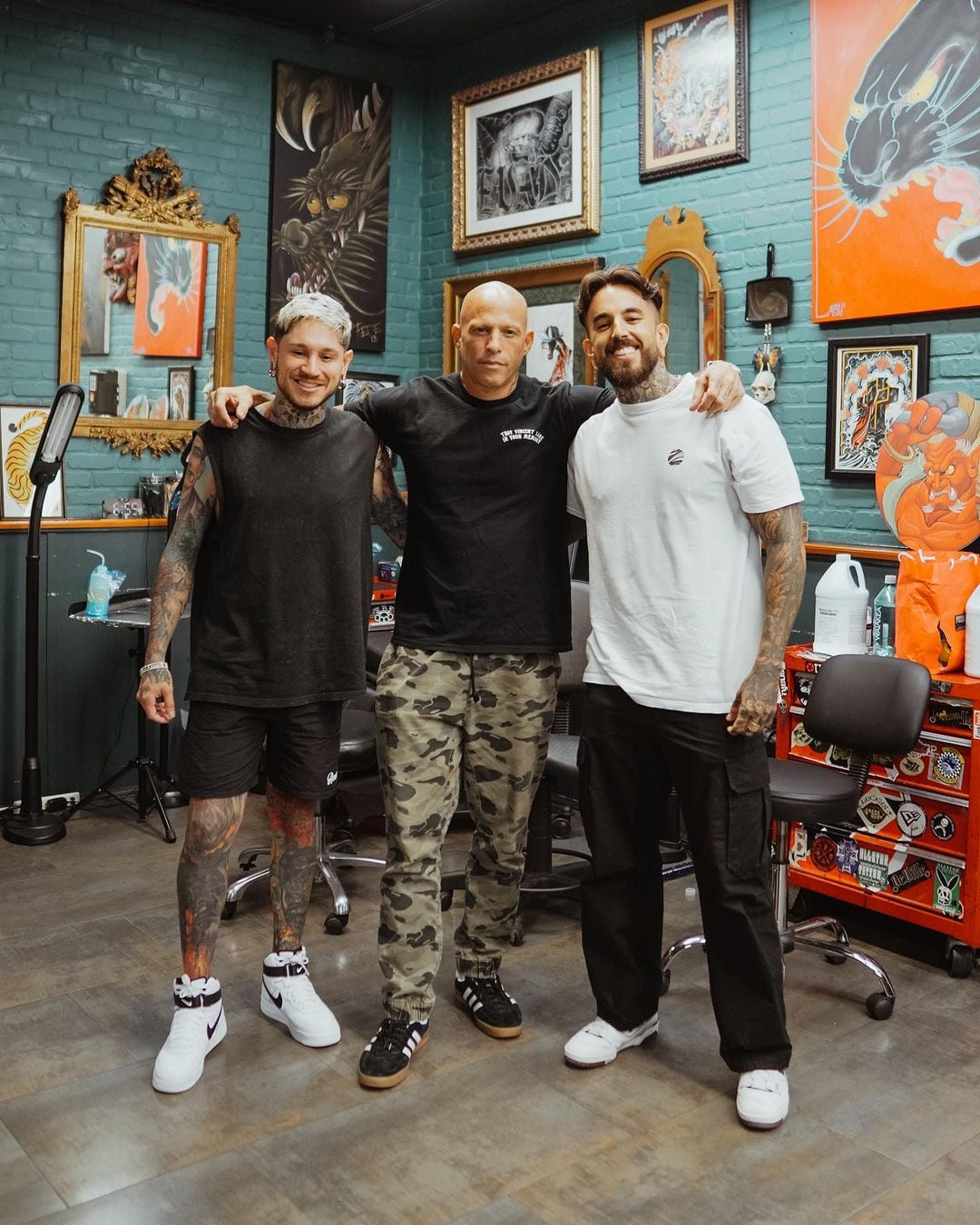 Ami James y Max Rodríguez, tatuadores.
