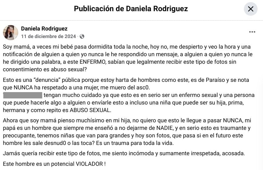 Tico que mandó foto indecente a influencer tiene esa mala maña