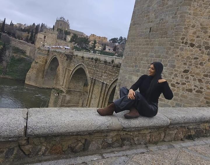 La presentadora de televisión disfruta la máximo de España