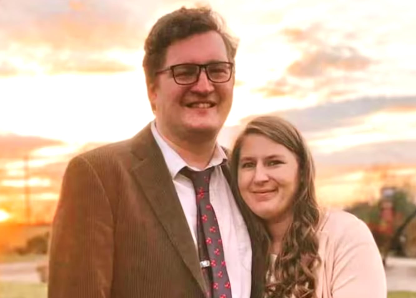 Edward Burr y su esposa Laura