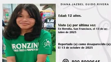 Niña de 12 años desapareció luego de salir de su casa en Heredia