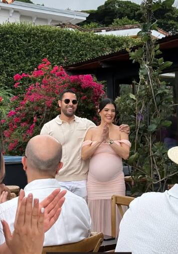 Marianela Valverde y su esposo Juan David Cardona tuvieron un hermoso baby shower de su hija Macarena