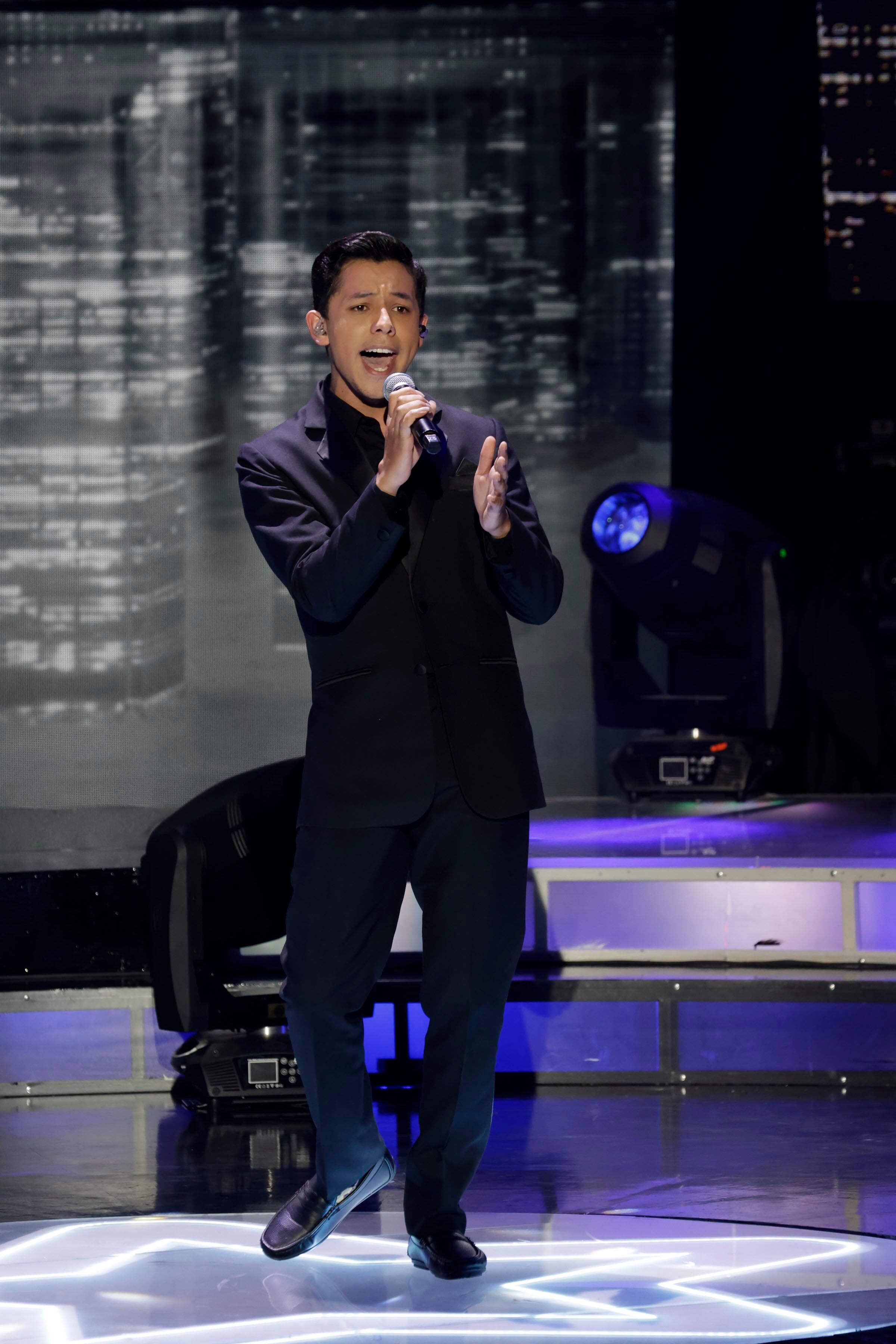 05/11/2023. Teletica, Sabana Oeste. Hora: 07:00 p.m. Gala número 10 de Nace una Estrella, grabada en el estudio Marco Picado de Teletica. En la foto, Jafet Jerez. Fotos: Mayela López