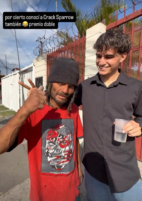 El pintor Roberto Cantillo se fue a conocer a Cracks Sparrow, quien se hizo famoso por uno de los videos de Araya Vlogs.