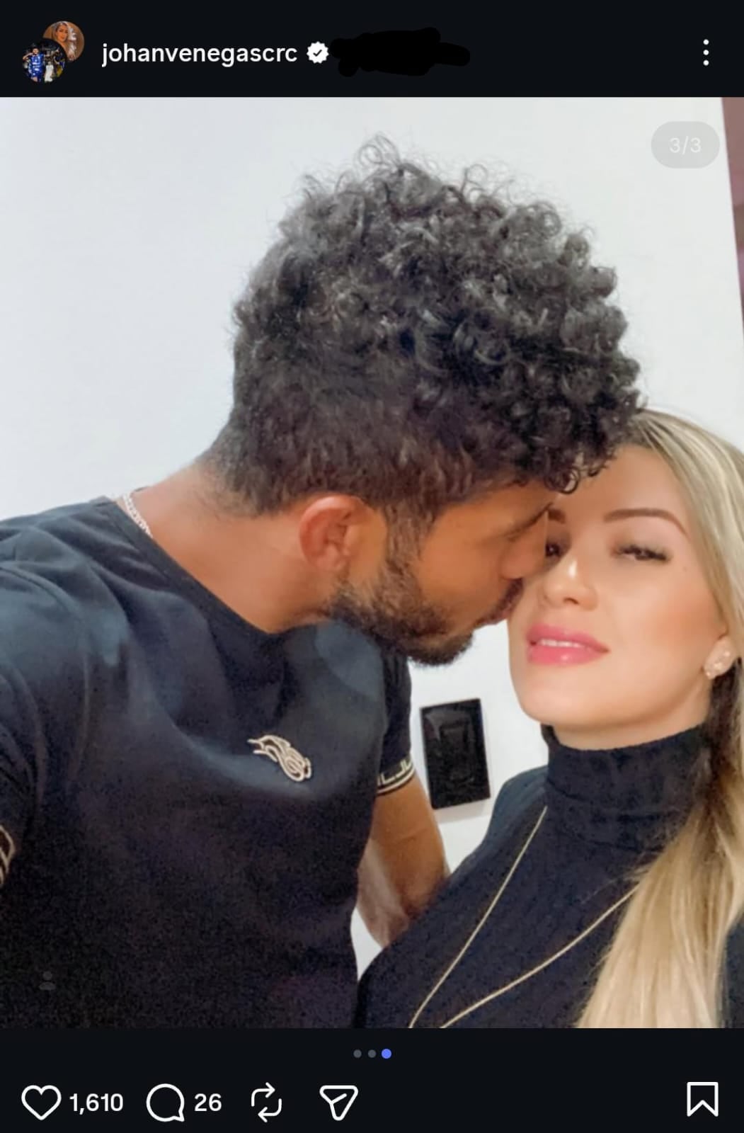 Kimberly Murillo es la esposa de Johan Venegas desde hace 12 años.