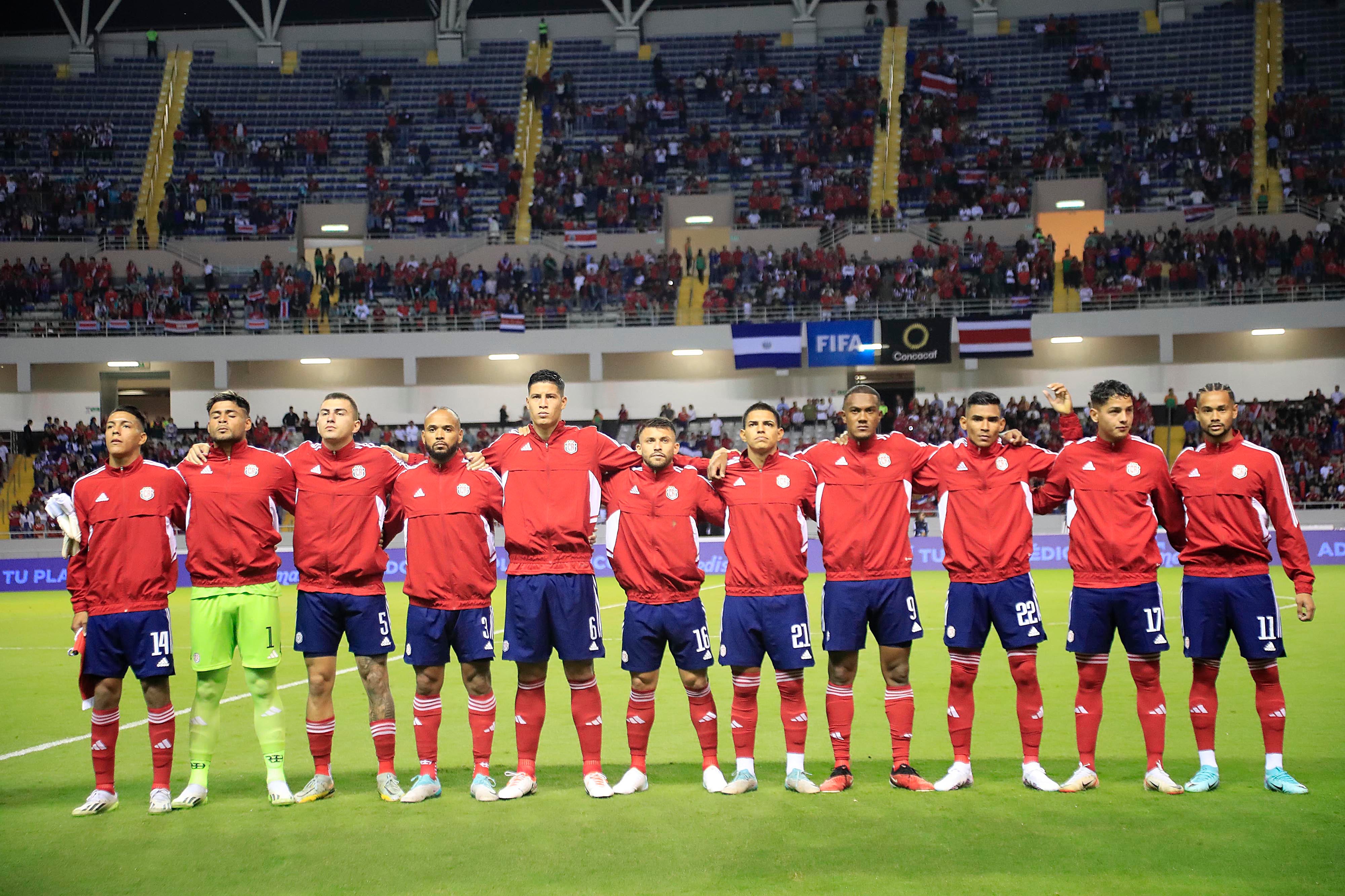 02/02/2024 Estadio Nacional, La Sabana. La Selección Nacional de Costa Rica recibió a su similar de El Salvaldor, en partido amistoso o de fogueo previo al importantísimo juego de La Sele, del próximo mes frente a Honduras, donde se jugará la clasificación a la Copa América. Foto: Rafael Pacheco Granados