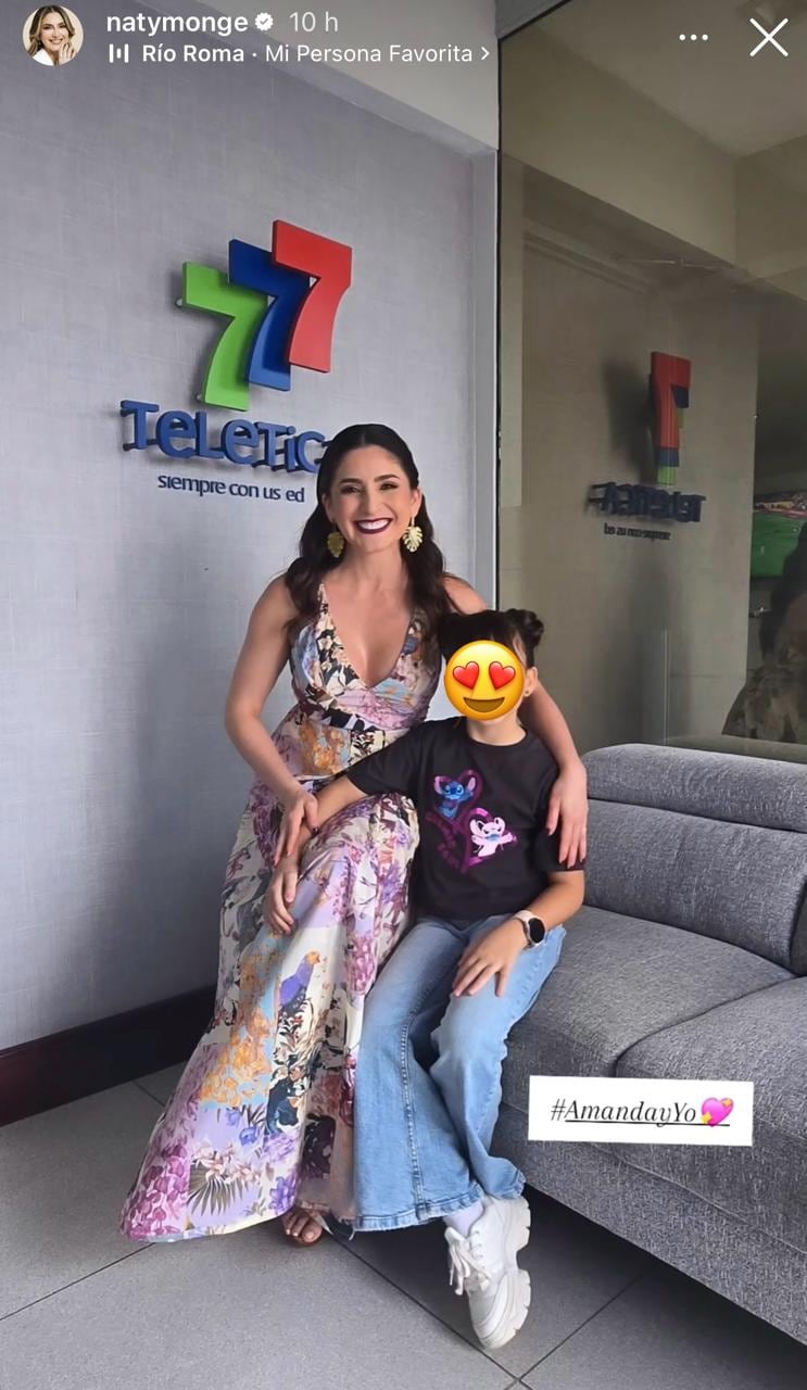 Natalia Monge agradeció a sus compañeros de Buen día por el recibimiento que le dieron a su especial acompañante