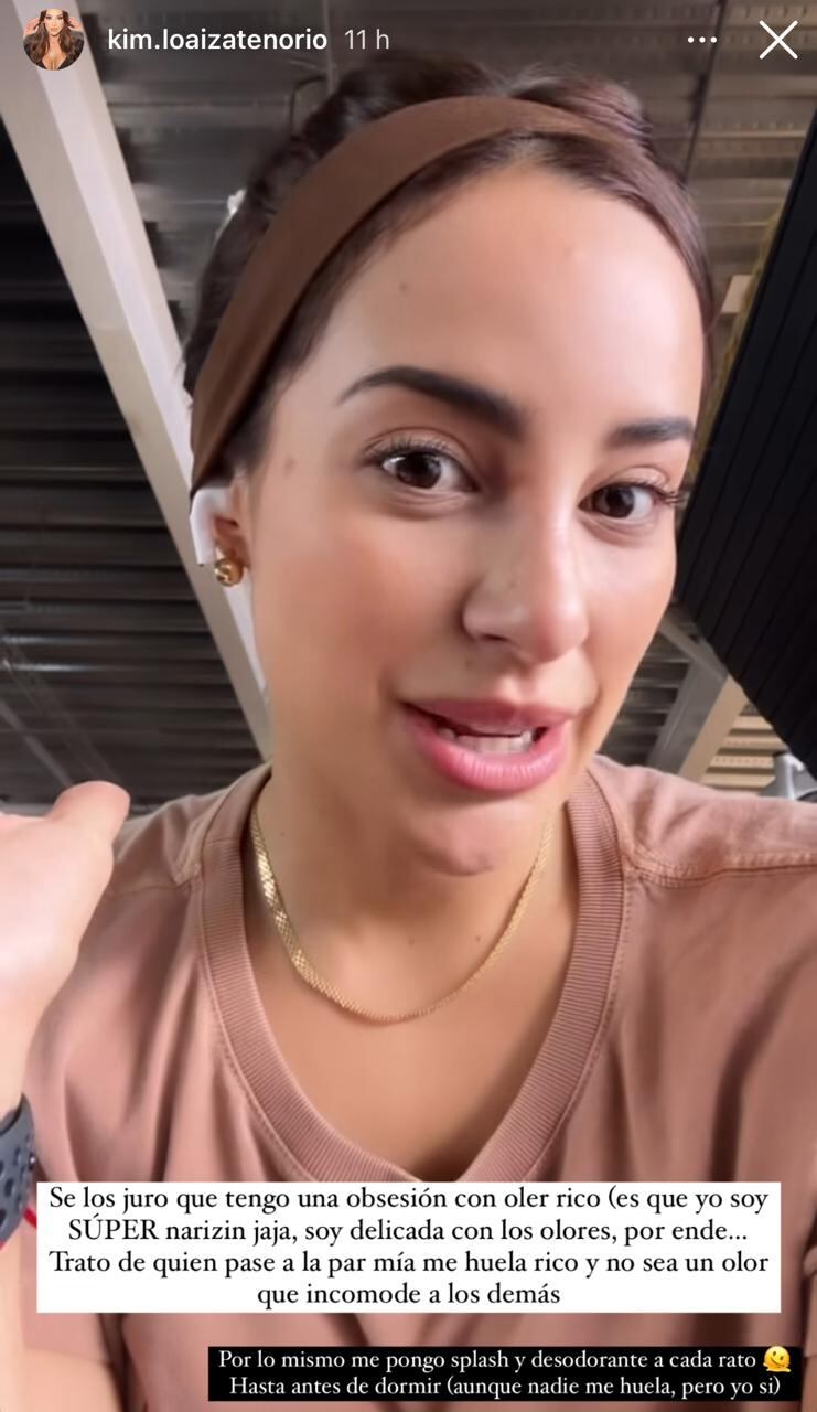 Kimberly Loaiza confesó este viernes una costumbre bastante extraña y poco común que tiene para antes de dormir.