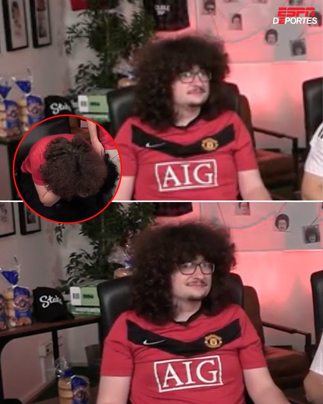 Frank Ilett aficionado al Manchester United había realizado una promesa: Cortarse el pelo hasta que su equipo ganara cinco partidos consecutivos y este martes casi rompe su racha.