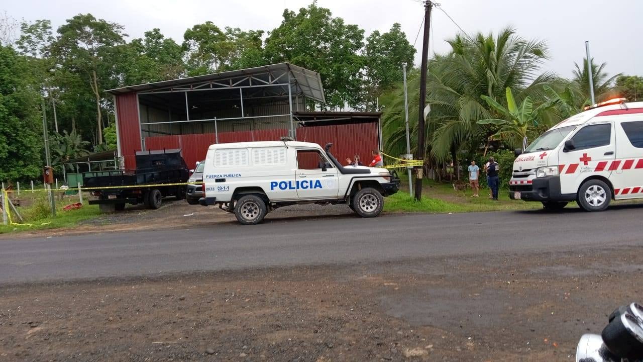 Homicidio en Cariari el lunes 6 de abril del 2026. Foto: Campo 2 Informa