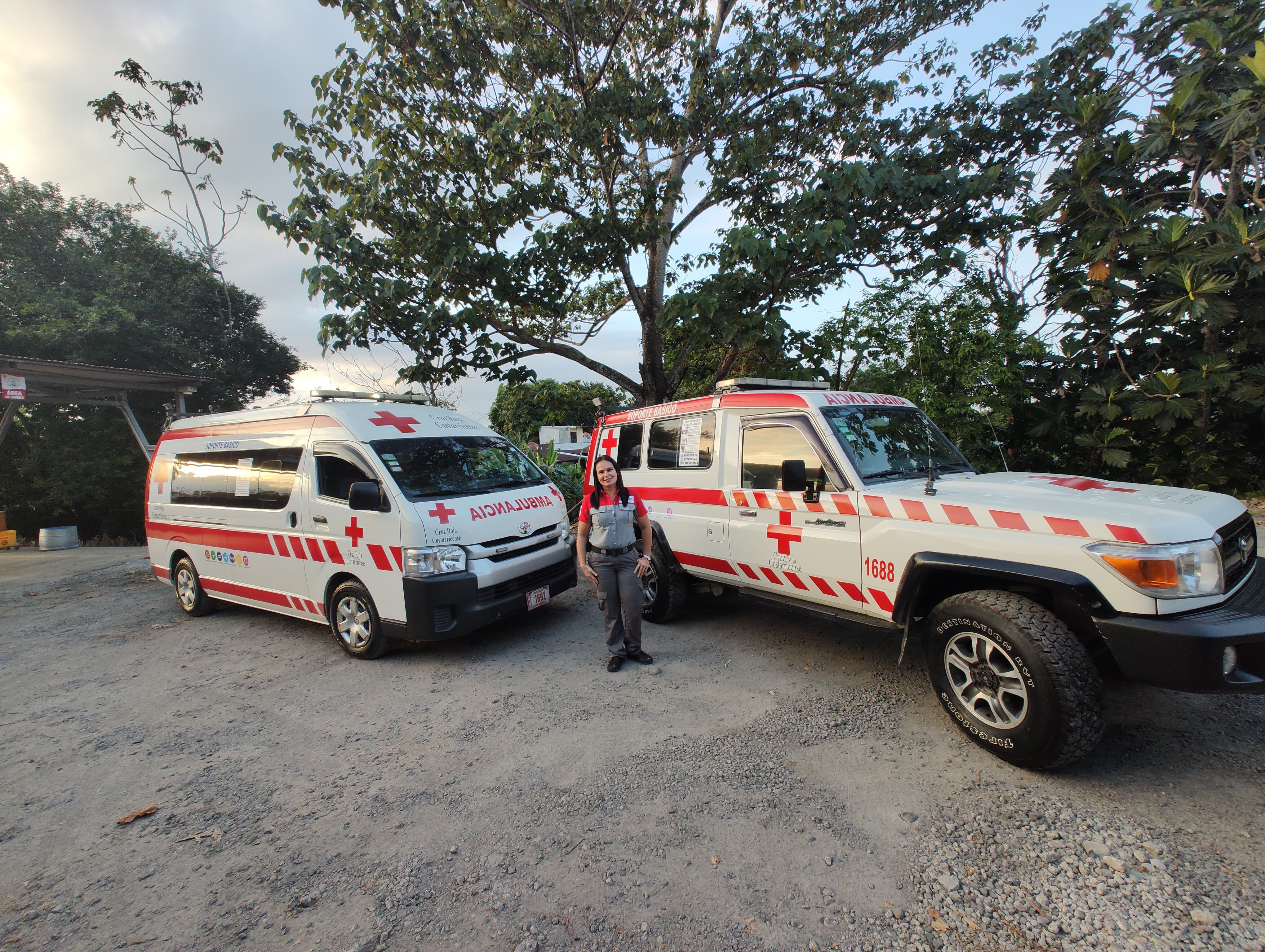 Evelyn Hidaldo cruzrojista de Cariari