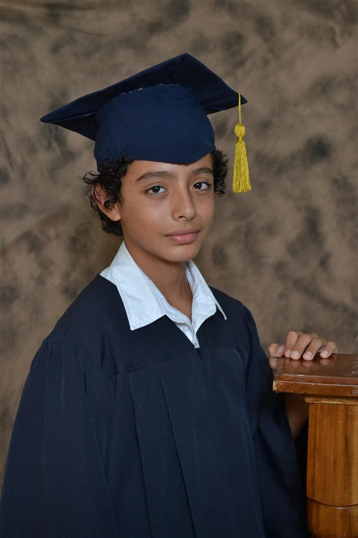 El defensor de la Sele, Daniel Chacón en su etapa escolar. Cortesía Lorena Jiménez.