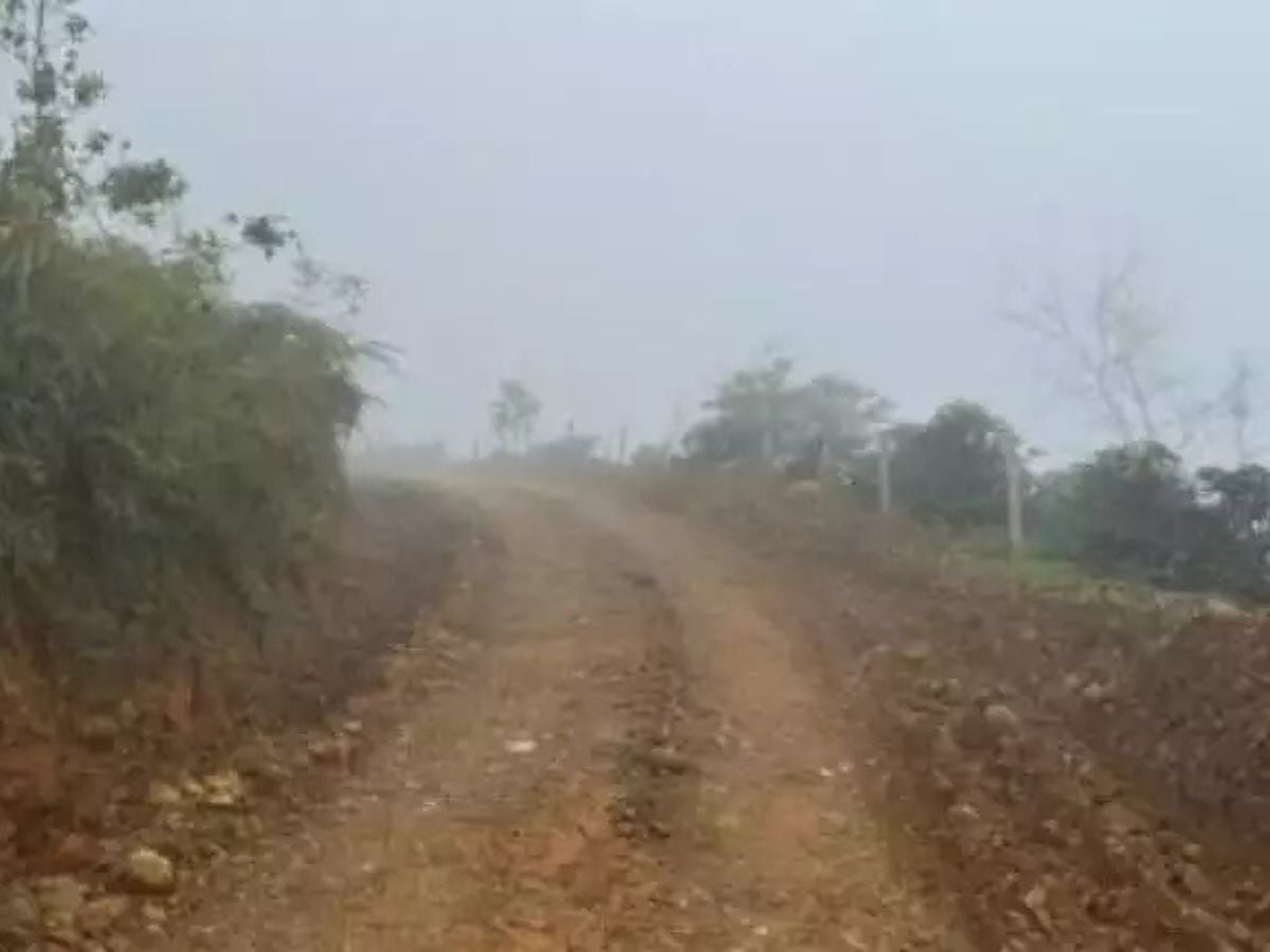 Así se ve el terrenito en Tarrazú.