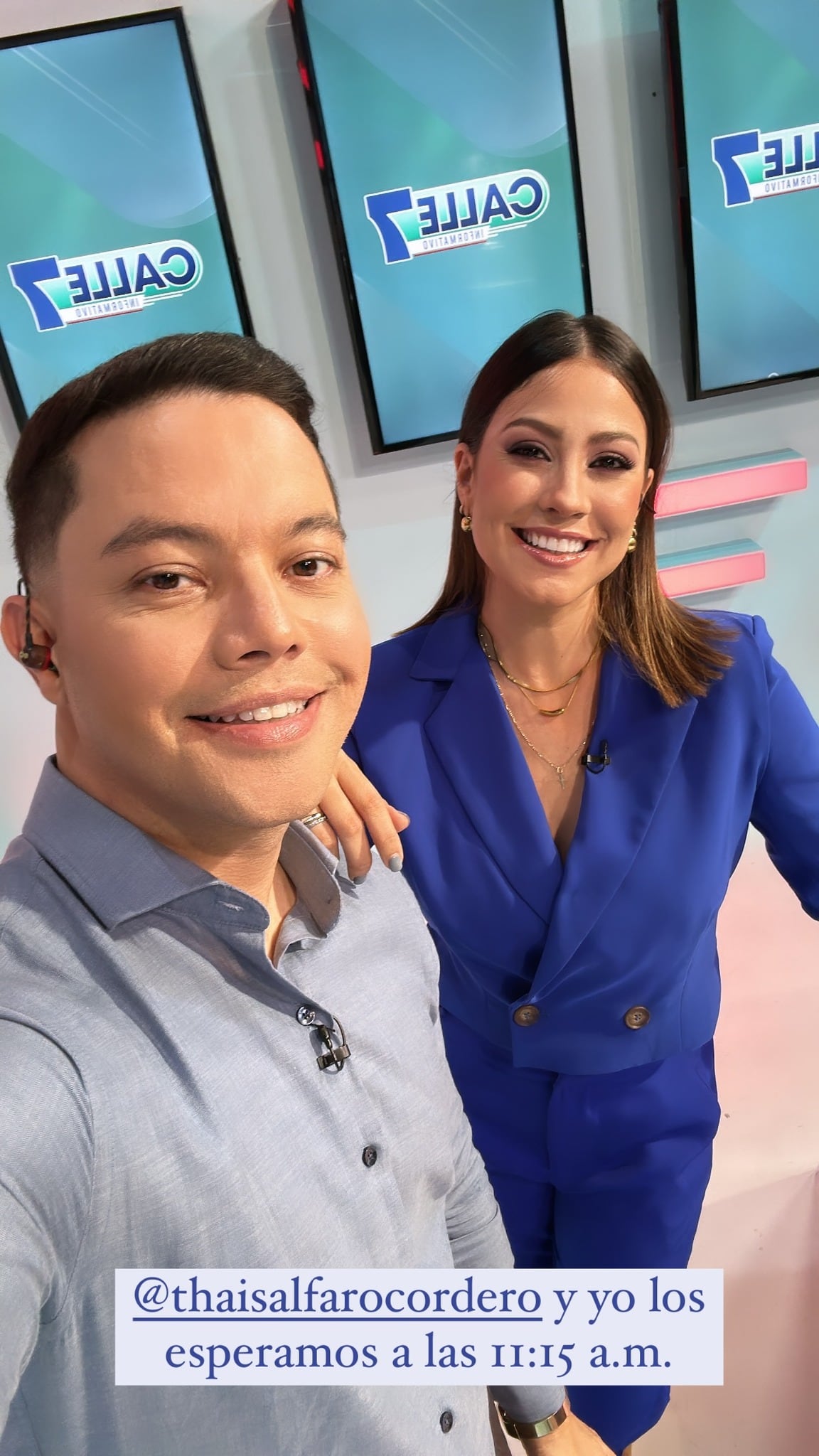 Thais Alfaro, presentadora y periodista de canal 7