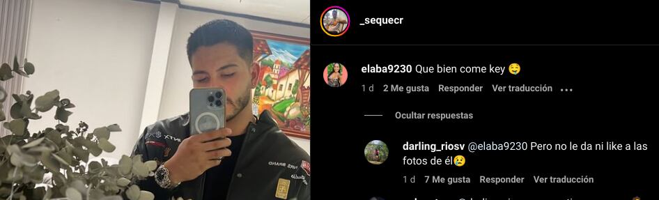 Alejandro Sequeira, novio de Keyla Sánchez.