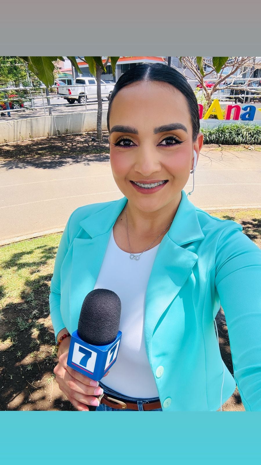 Mónica Matarrita Mora, periodista de Telenoticias.