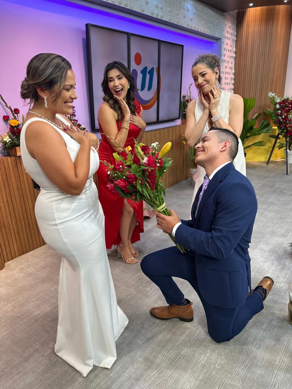 Melissa Umaña y Diego Vargas, periodsitas de Repretel