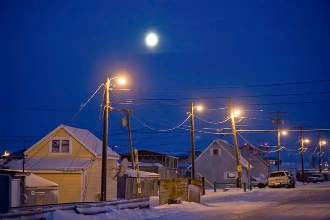 Utqiagvik inició su noche polar con más de 60 días sin luz solar directa.