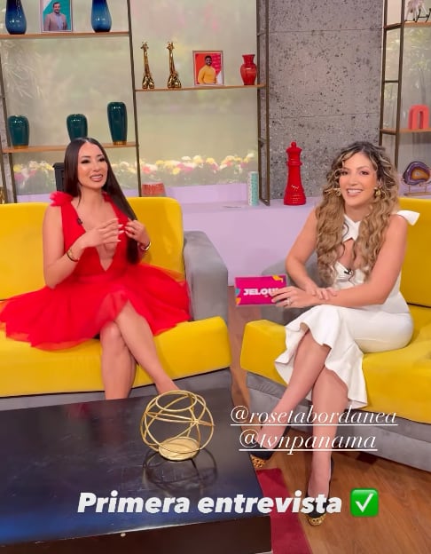 Elena Correa en el canal TVN de Panamá