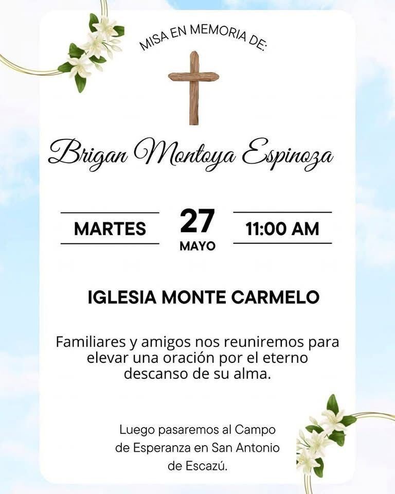 El atleta Brigan Montoya, de 19 años falleció en un accidente de tránsito