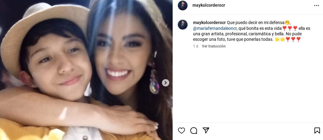 María Fernanda León, es presentadora de canal 7 y de Nace una estrella