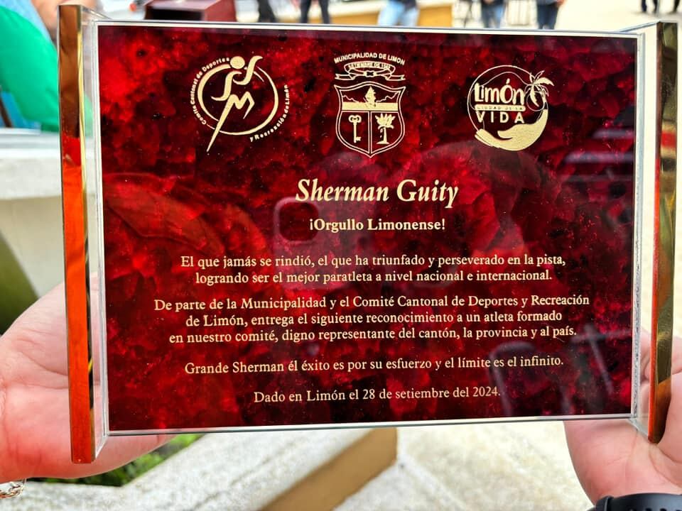 Sherman Guity, paratleta, Limón