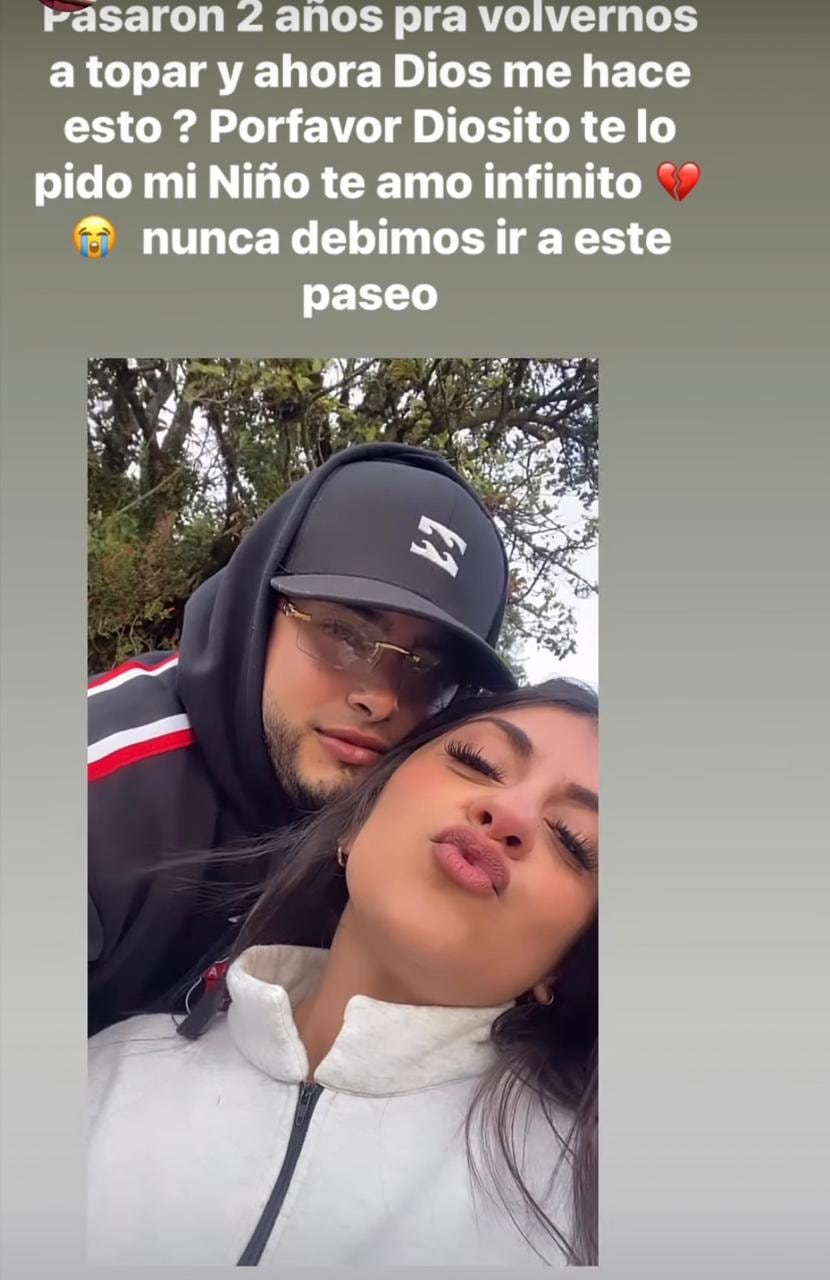 Pamela compartió imágenes y desgarradores mensajes.
