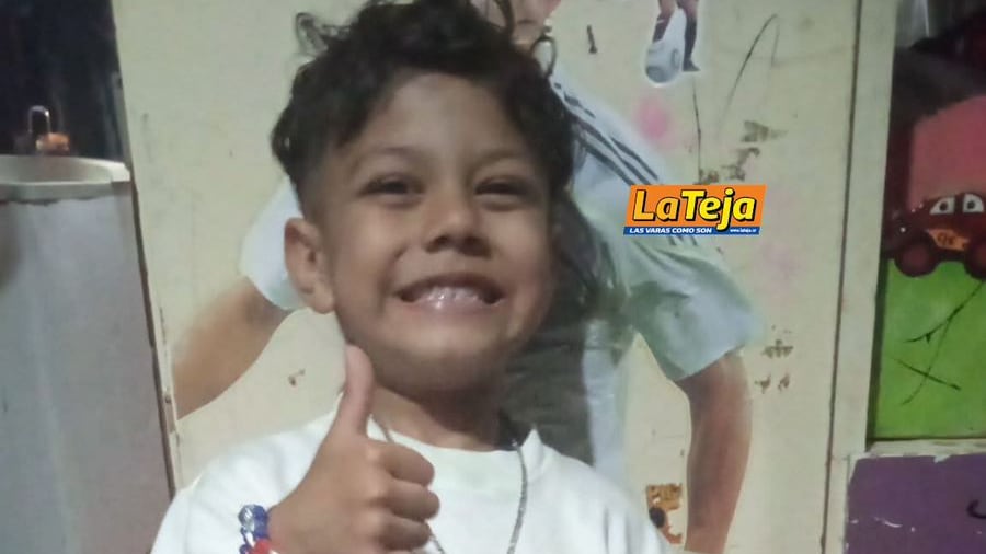 Leandro Jared Mangas Mangas, de 5 años, es el niño que cayó en una alcantarilla en Purral, de Goicoechea, y quien aún no aparece. Foto: Cortesía para La Teja
