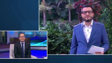 Daniel Céspedes le hizo fuerte reclamo a su compañero de Telenoticias en vivo